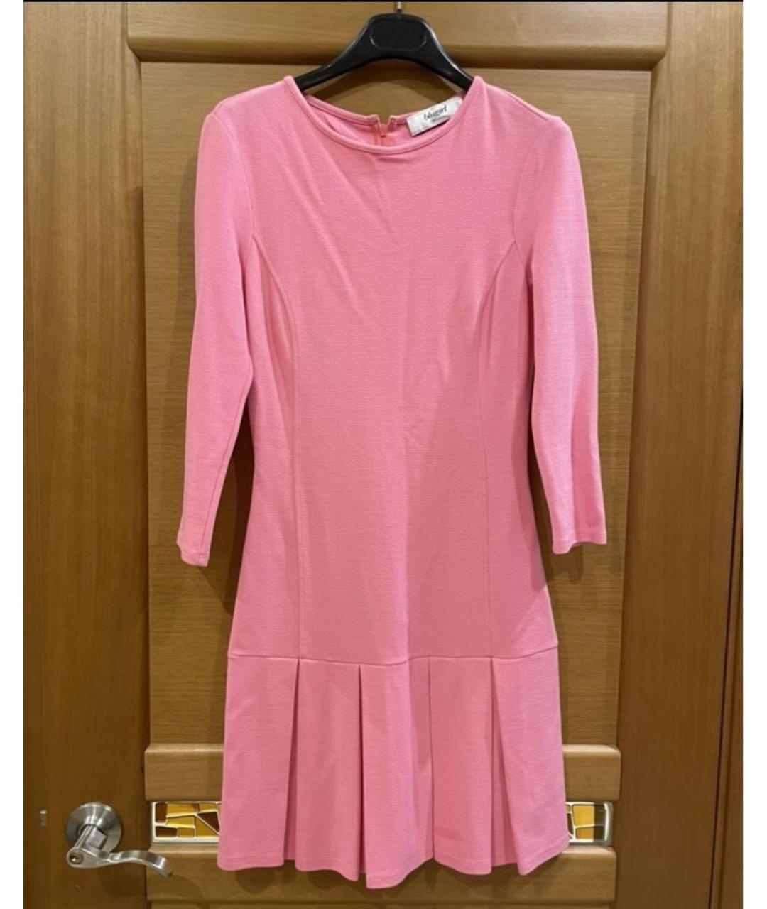 BLUGIRL Розовое вискозное повседневное платье, фото 6