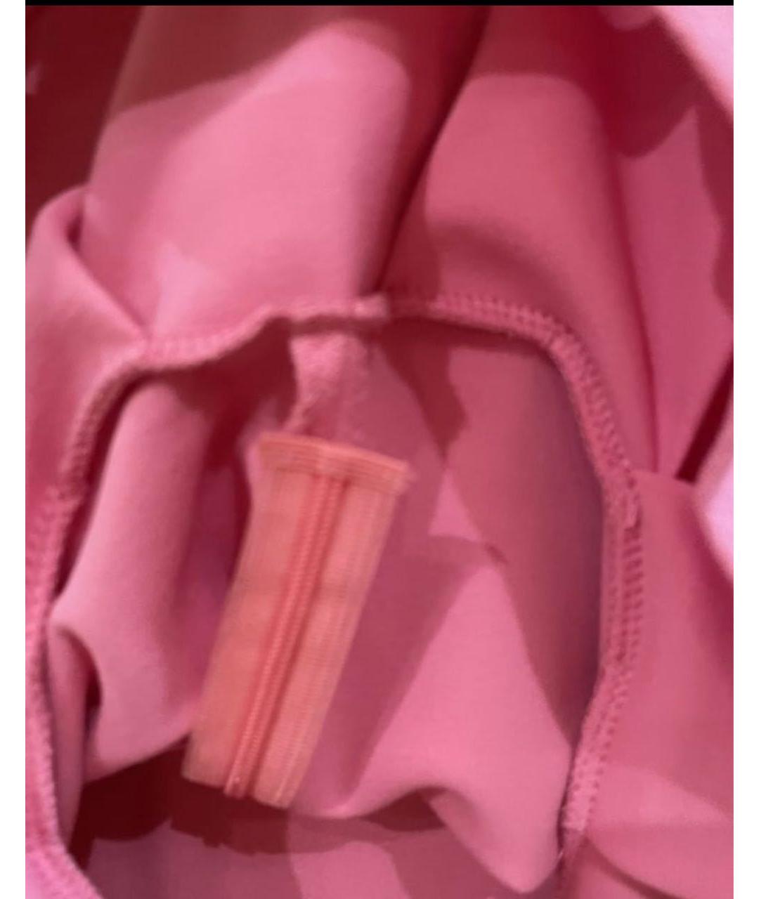 BLUGIRL Розовое вискозное повседневное платье, фото 4
