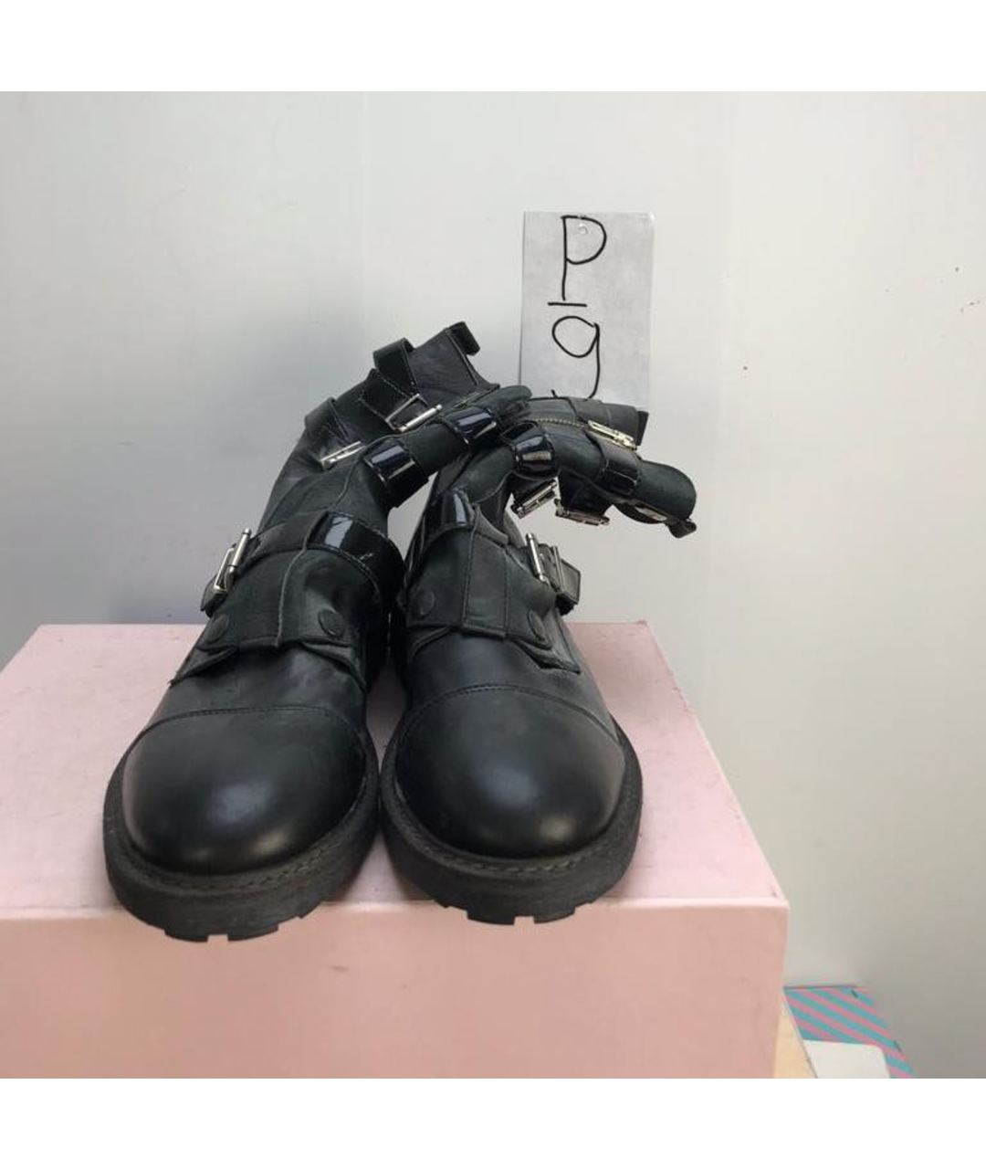 FRANKIE MORELLO Черные высокие ботинки, фото 3