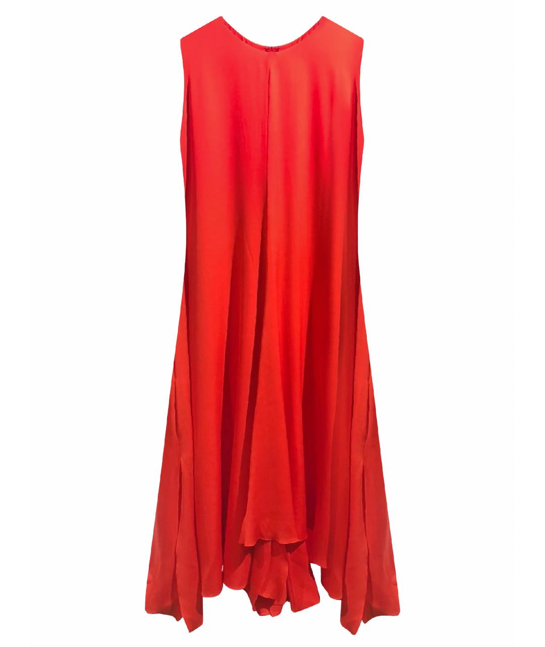 ALEXANDER TEREKHOV Красное шелковое вечернее платье, фото 1