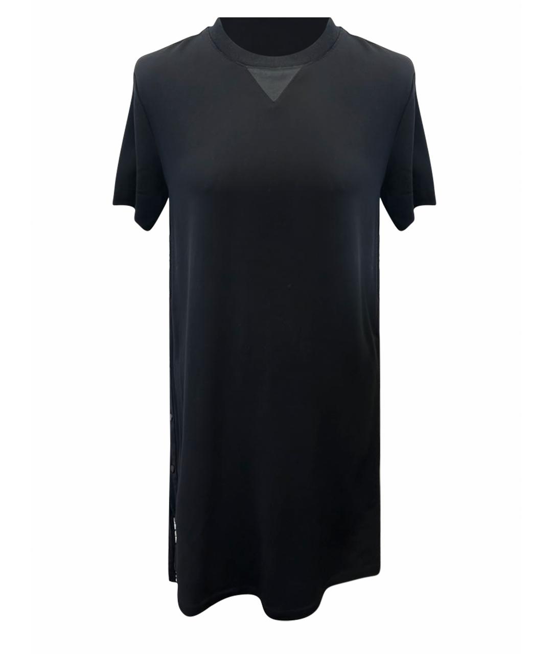 KARL LAGERFELD Черное вискозное повседневное платье, фото 1