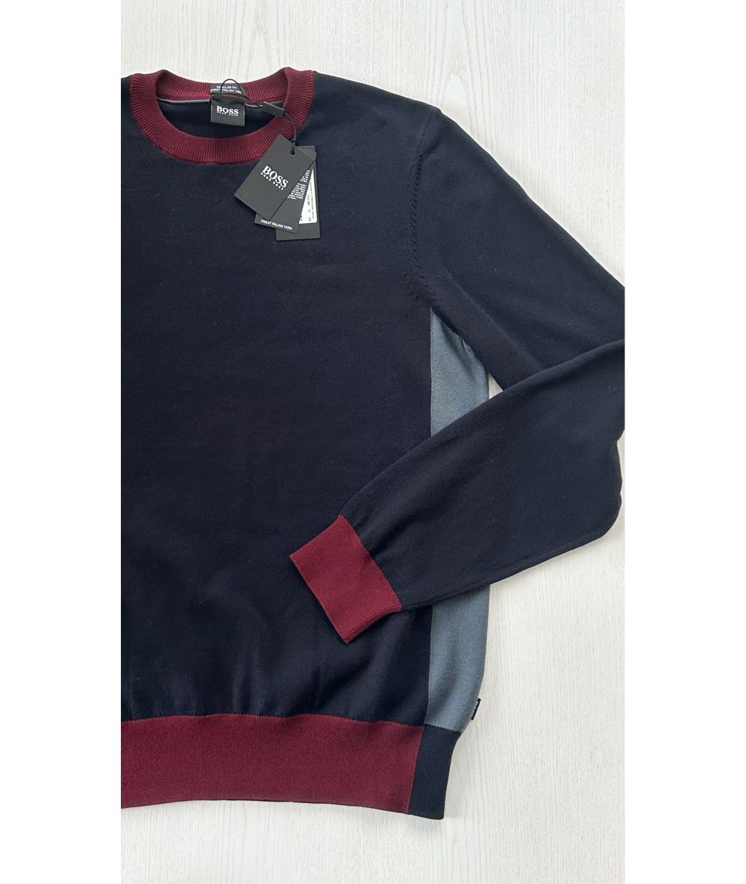 HUGO BOSS Темно-синяя хлопковая жилетка, фото 3