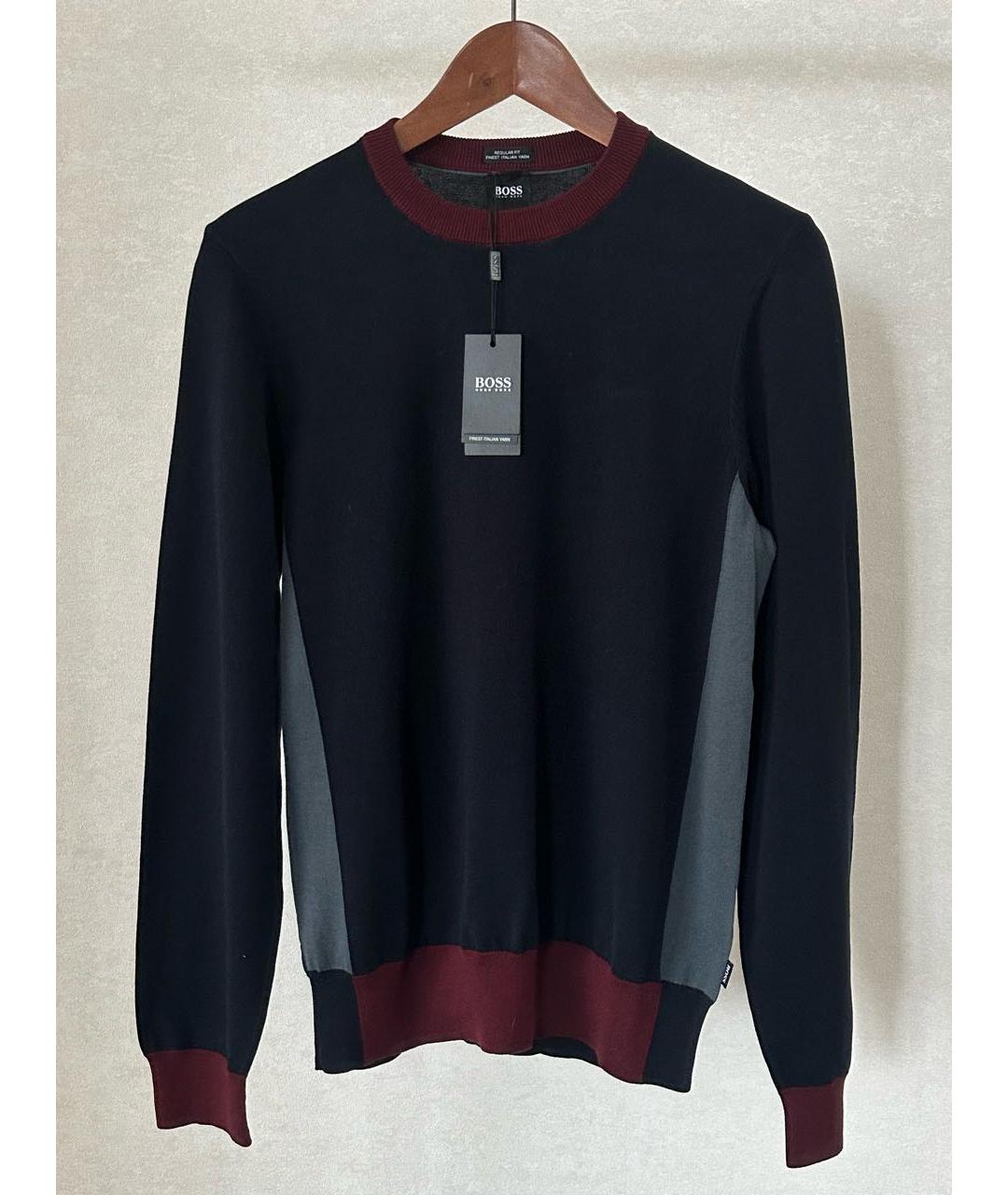 HUGO BOSS Темно-синяя хлопковая жилетка, фото 4