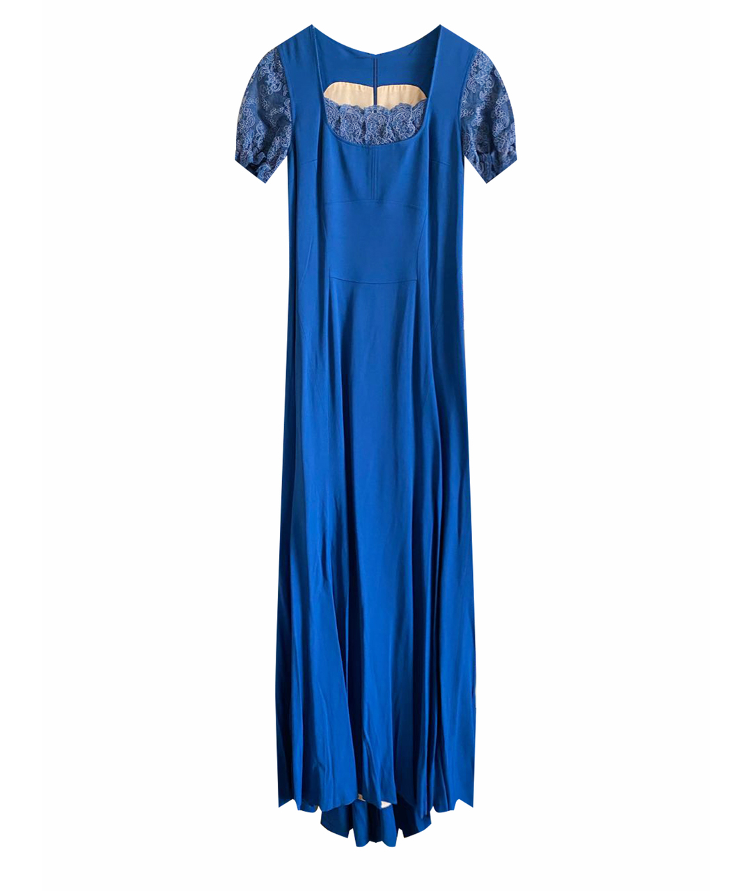 ELIE SAAB Синее креповое вечернее платье, фото 1