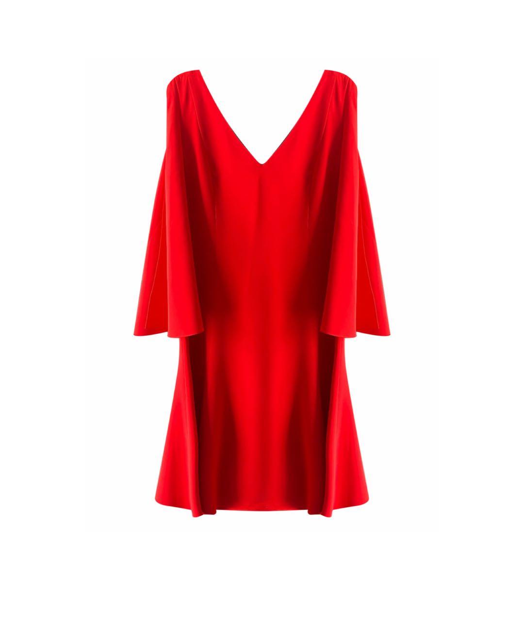 CHRISTIAN DIOR Красное шелковое коктейльное платье, фото 6