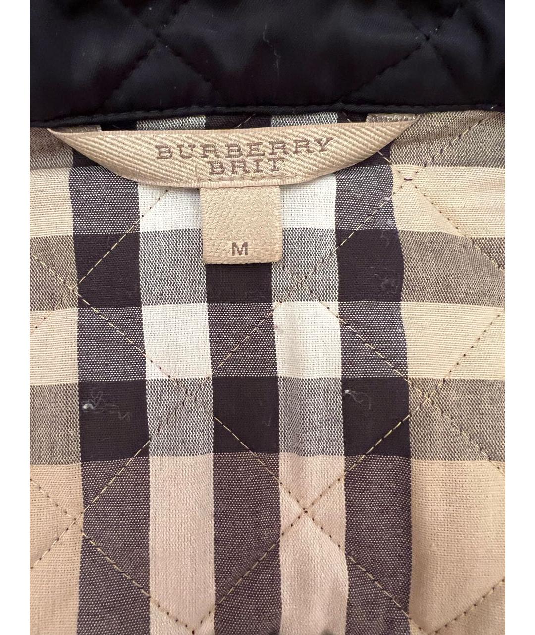 BURBERRY BRIT Темно-синяя полиэстеровая куртка, фото 6