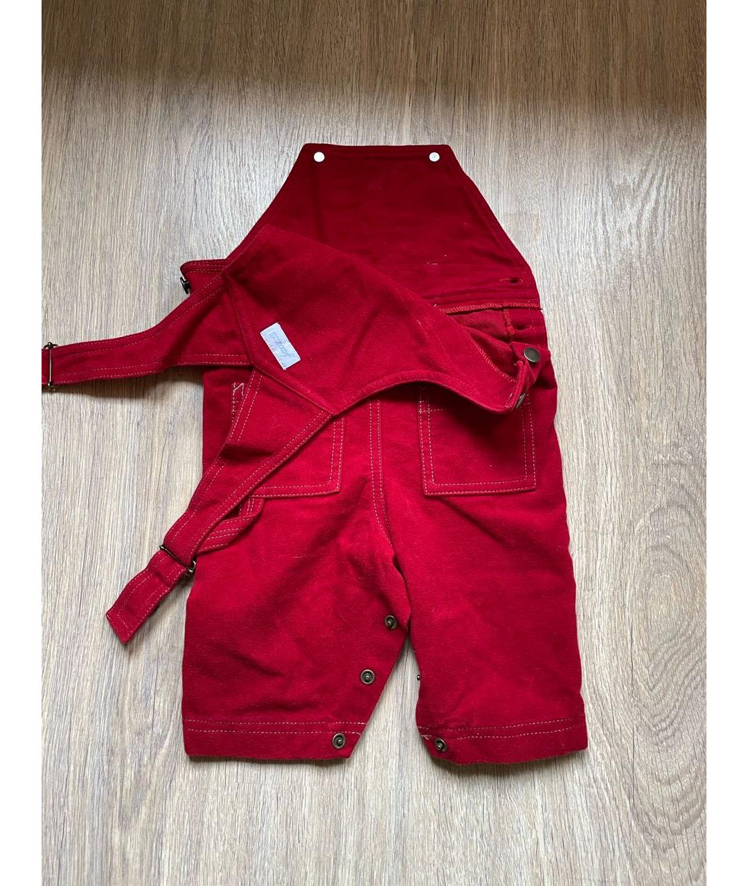 JACADI Красные хлопковые брюки и шорты, фото 2