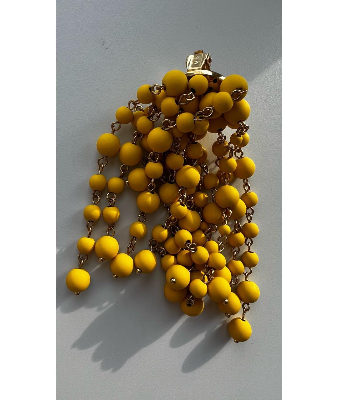 JACQUEMUS Желтые пластиковые серьги, фото 5