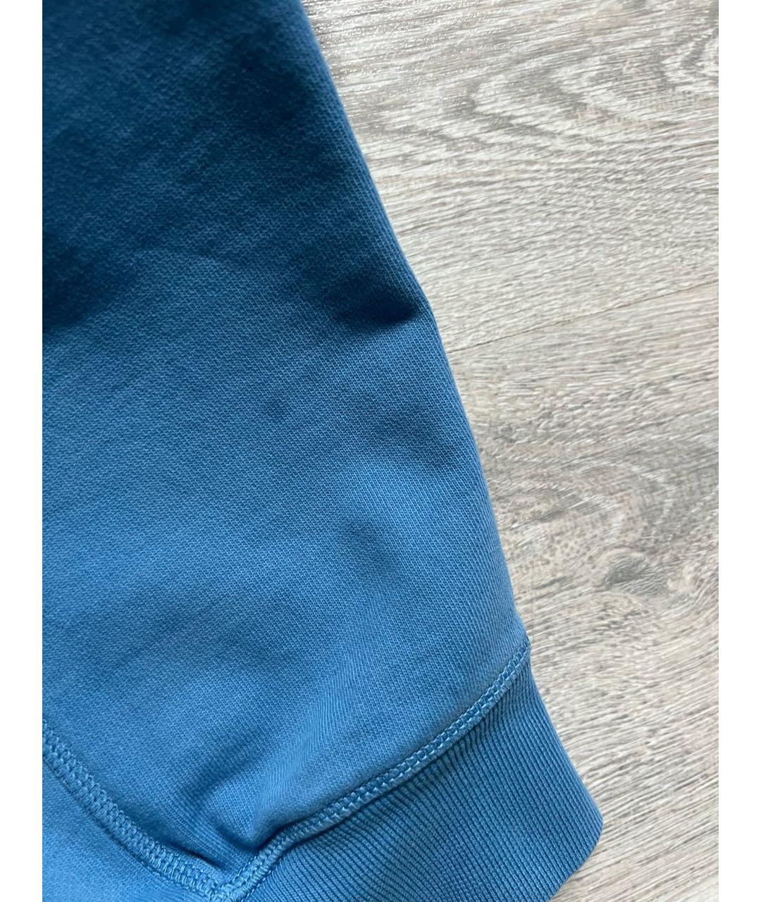 STONE ISLAND Голубые хлопковые брюки чинос, фото 4