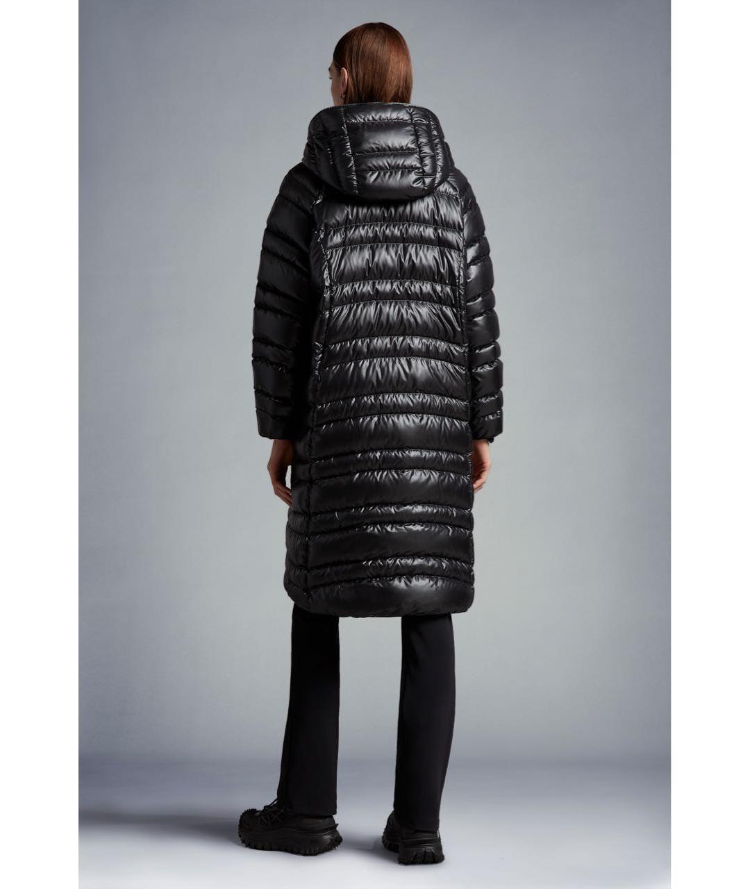 MONCLER Черный пуховик, фото 2