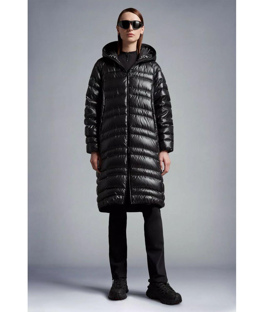 MONCLER Черный пуховик, фото 5