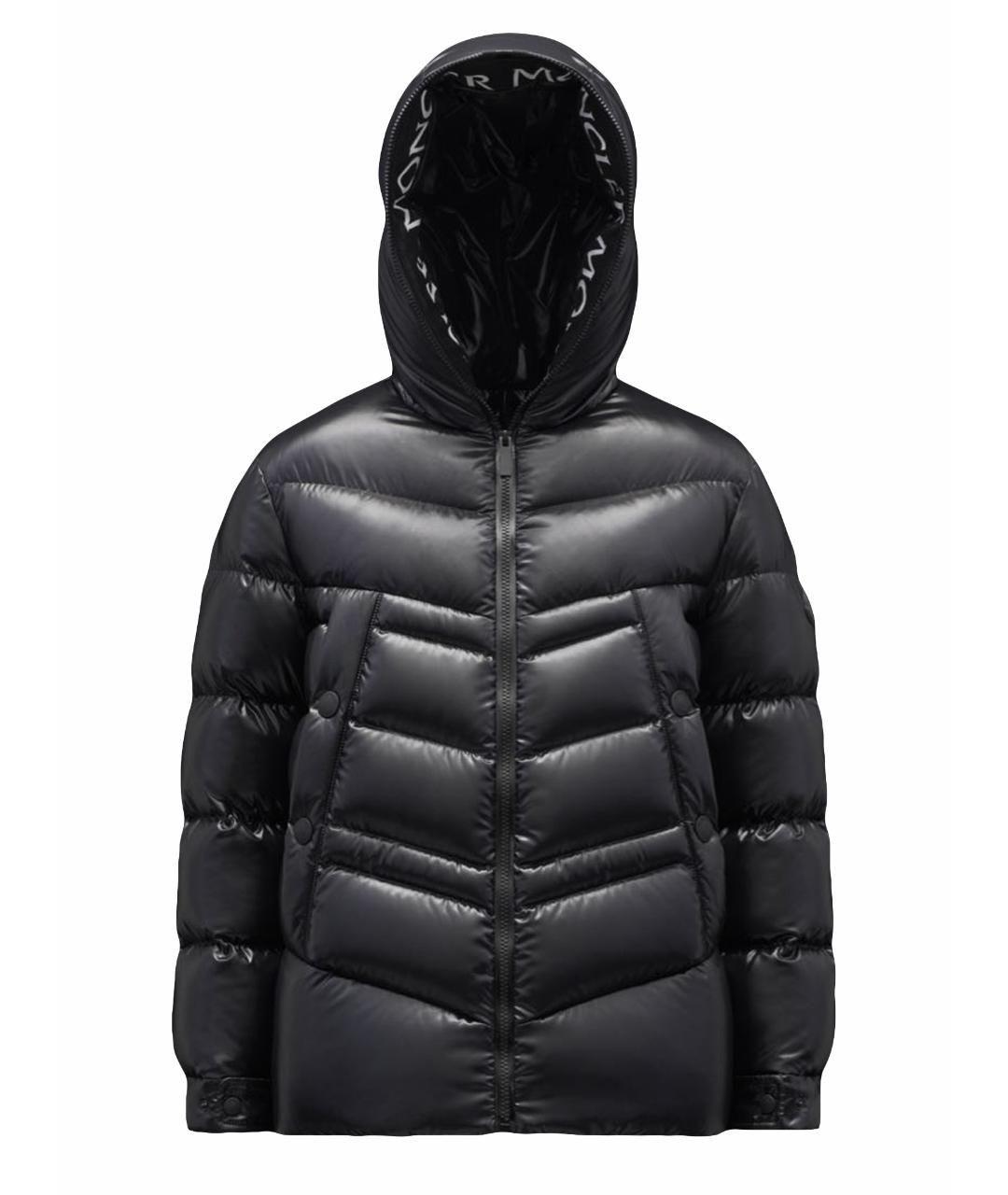 MONCLER Черный пуховик, фото 1