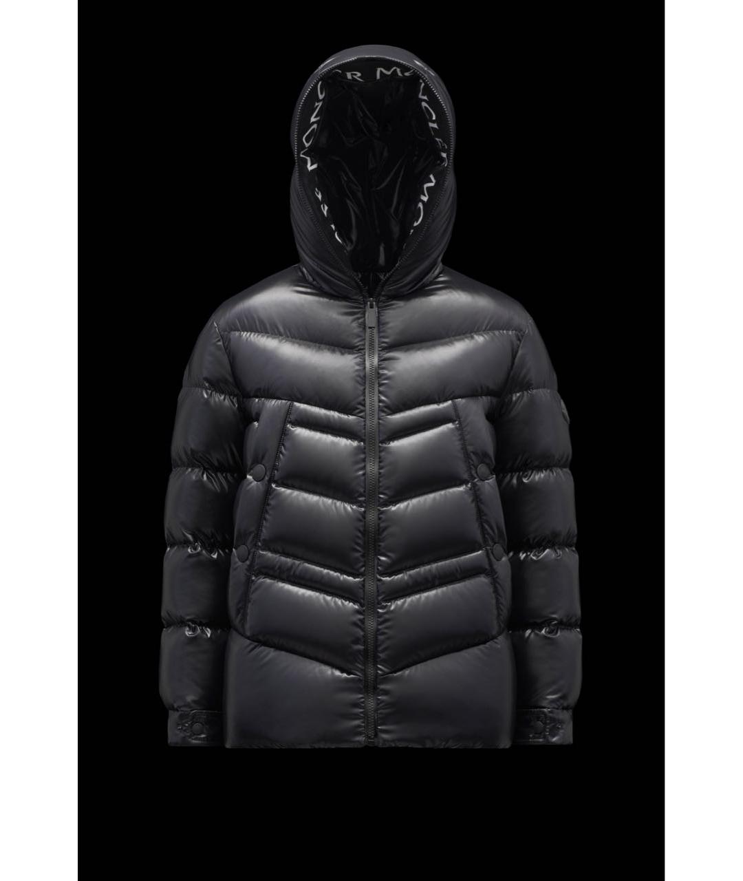 MONCLER Черный пуховик, фото 6