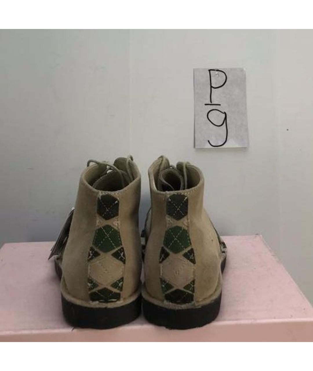 YOHJI YAMAMOTO Бежевые замшевые низкие ботинки, фото 4