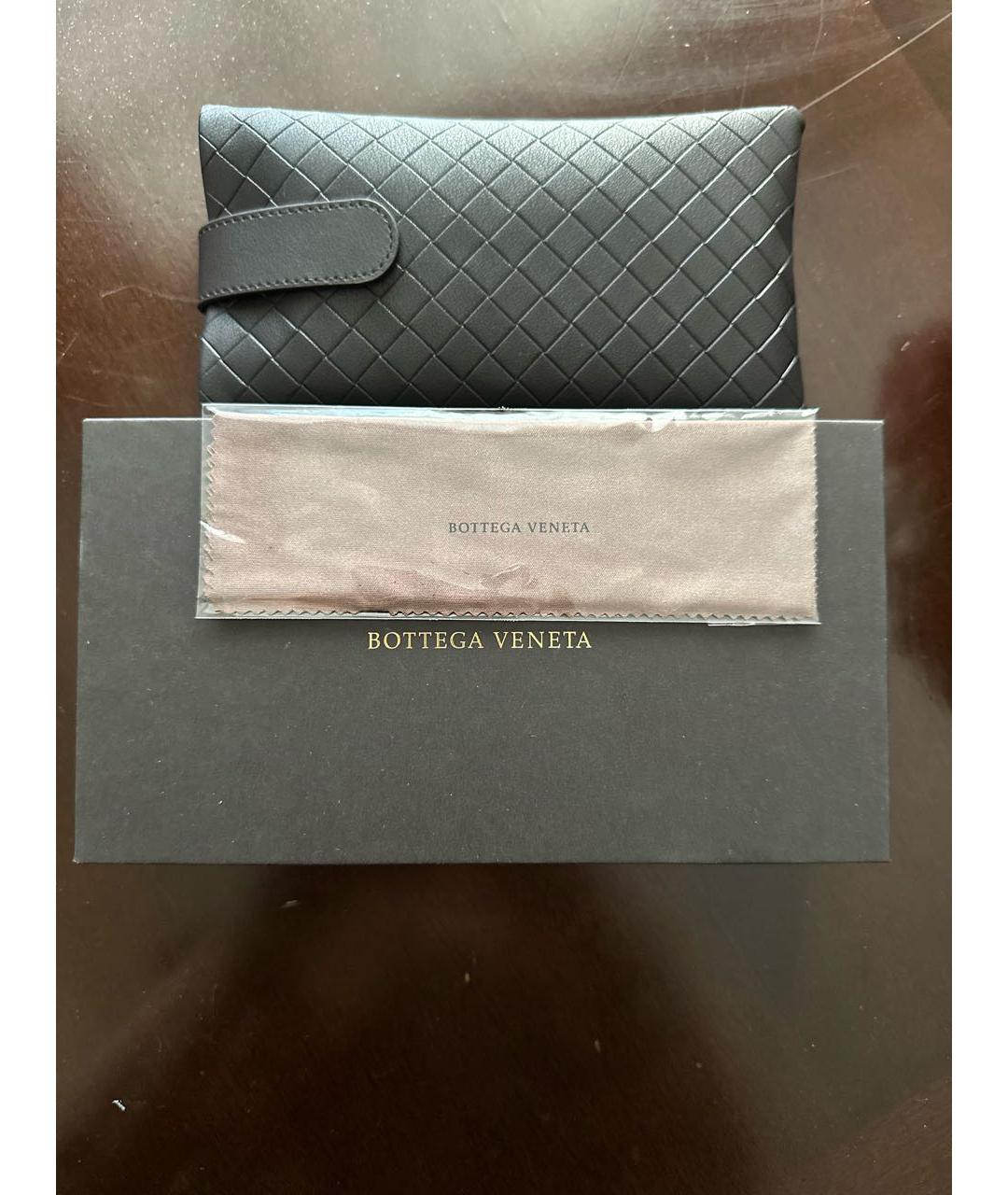 BOTTEGA VENETA Серебряные металлические солнцезащитные очки, фото 4