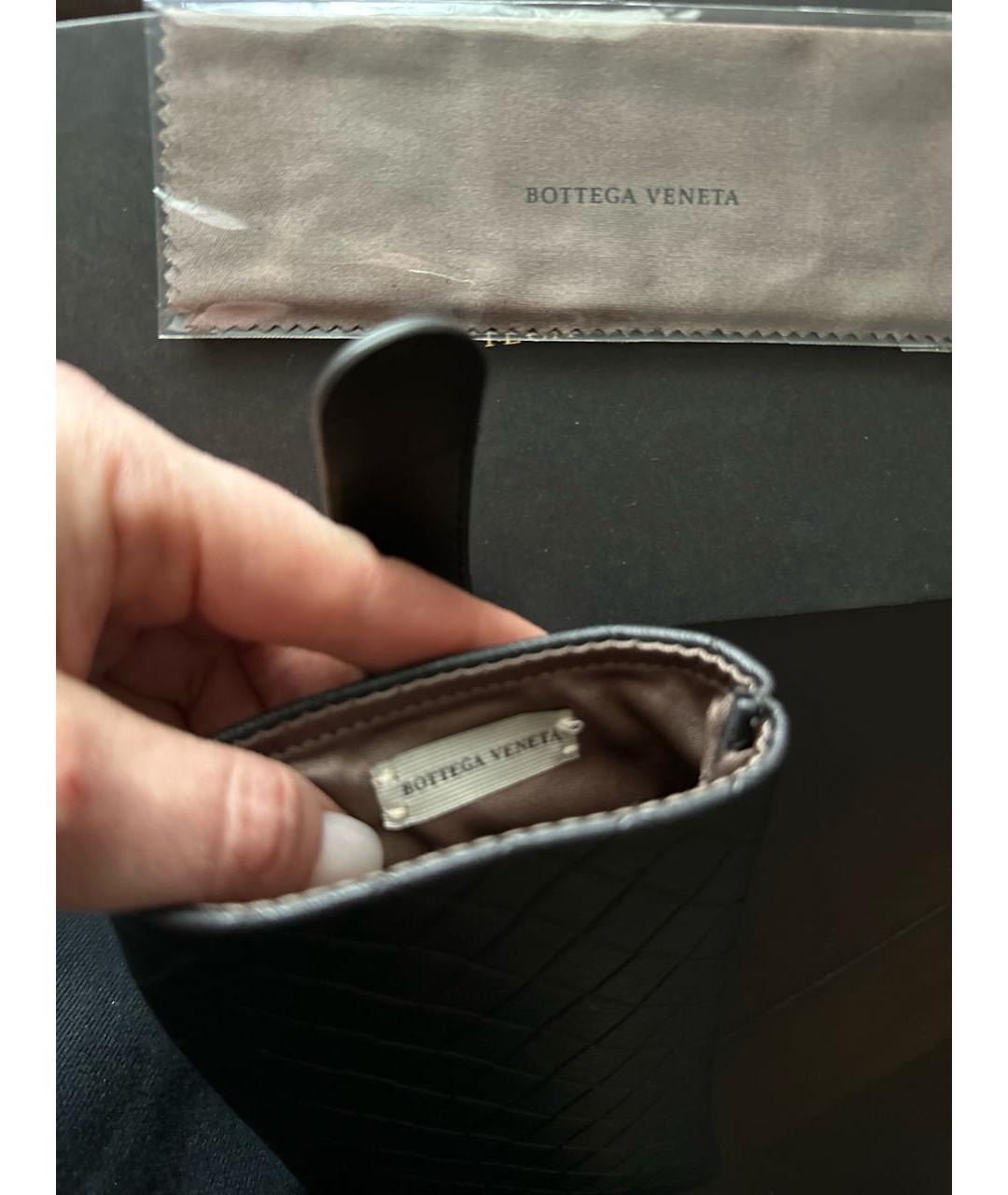 BOTTEGA VENETA Серебряные металлические солнцезащитные очки, фото 7