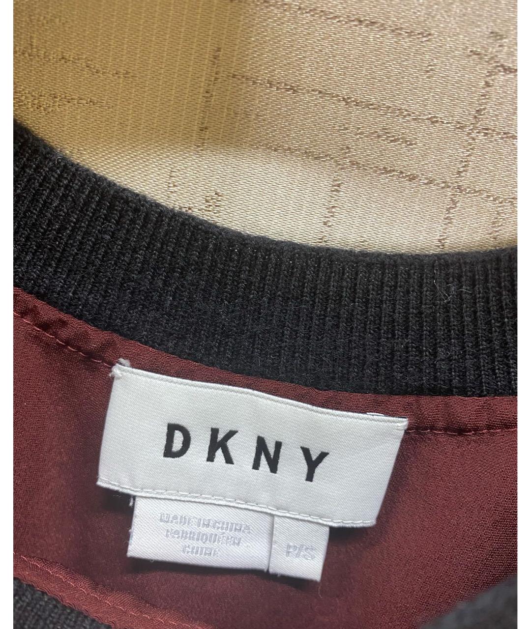 DKNY Бордовая ацетатная футболка, фото 3