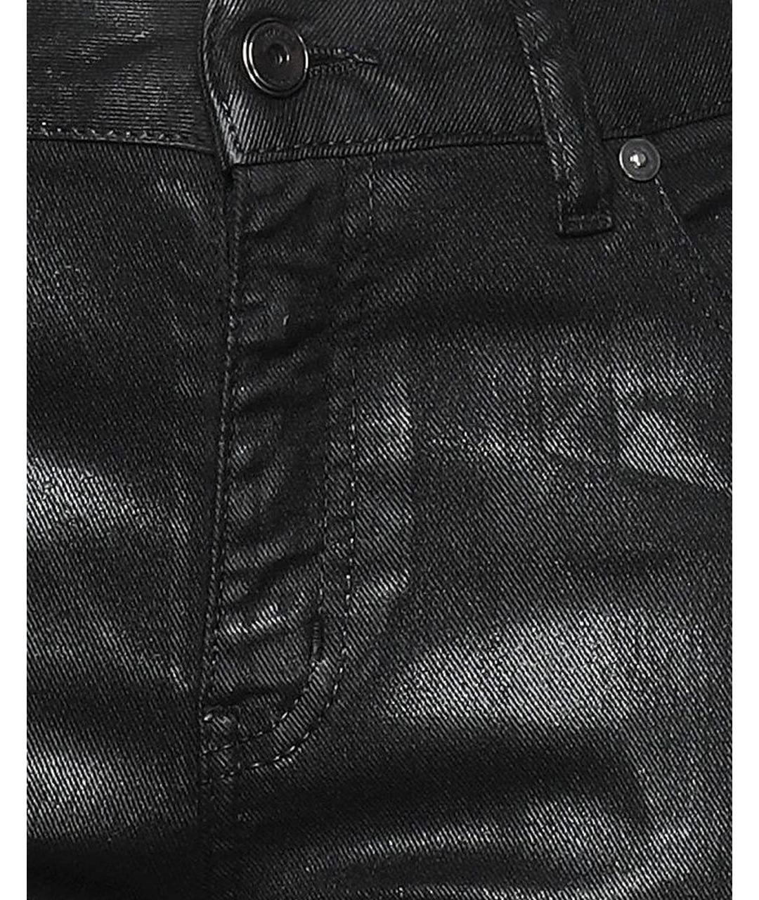 JUST CAVALLI Черные хлопковые джинсы слим, фото 3