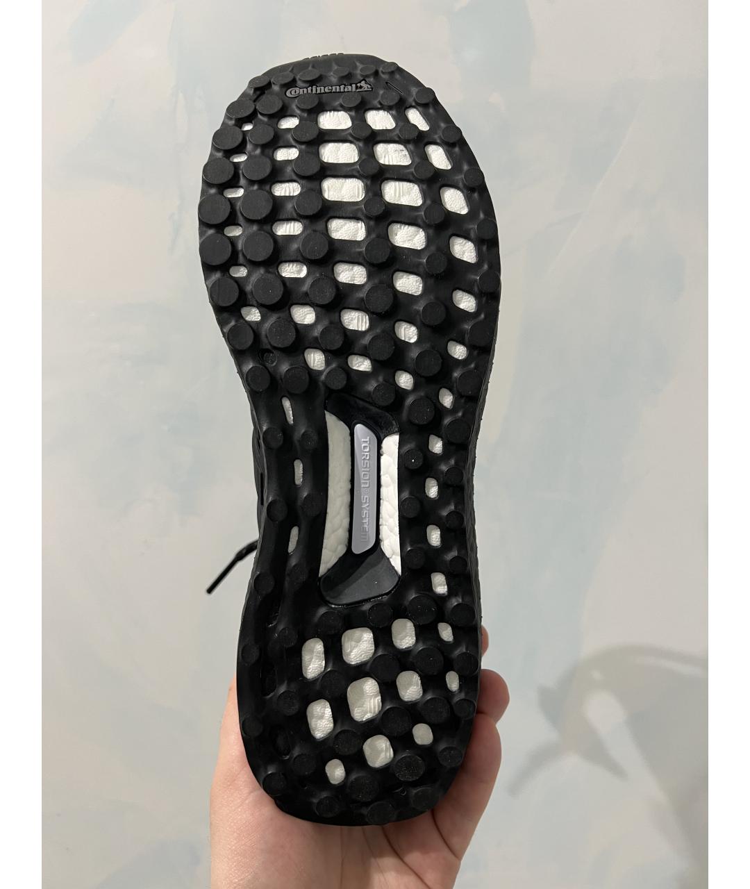 ADIDAS Черные текстильные низкие кроссовки / кеды, фото 5