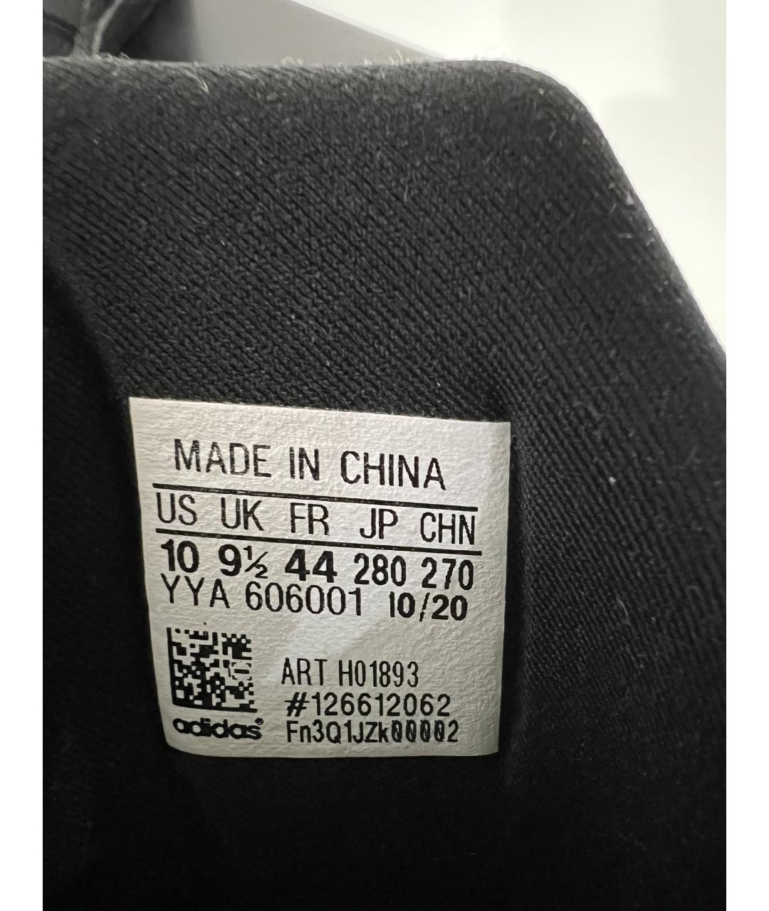 ADIDAS Черные текстильные низкие кроссовки / кеды, фото 6