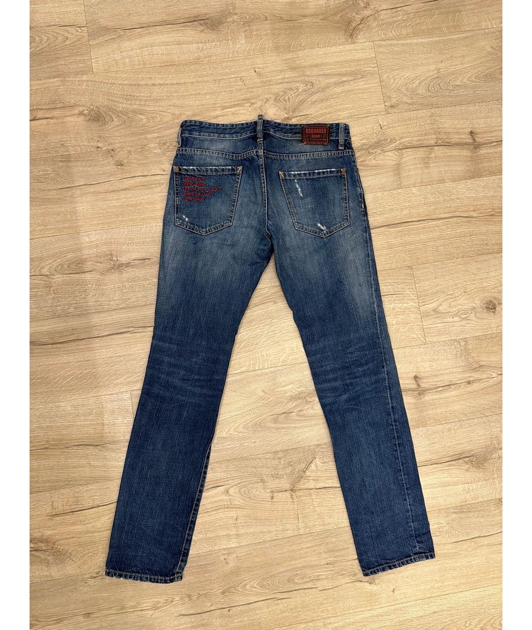 DSQUARED2 Темно-синие хлопковые джинсы скинни, фото 2