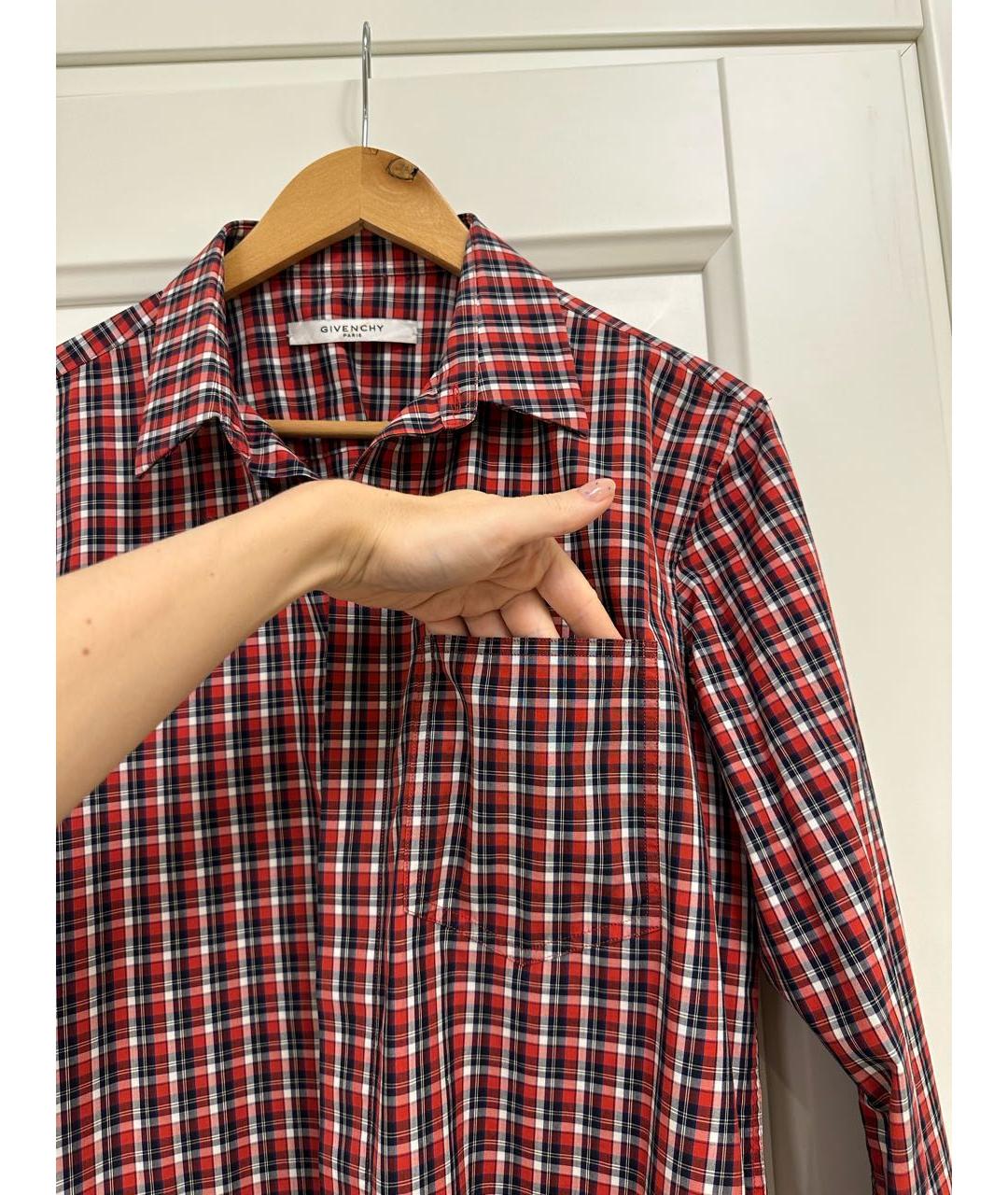 GIVENCHY Бордовая хлопковая кэжуал рубашка, фото 5