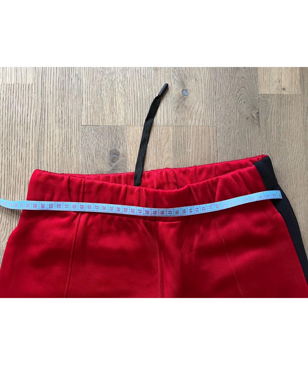 BURBERRY Бордовые полиэстеровые повседневные брюки, фото 3