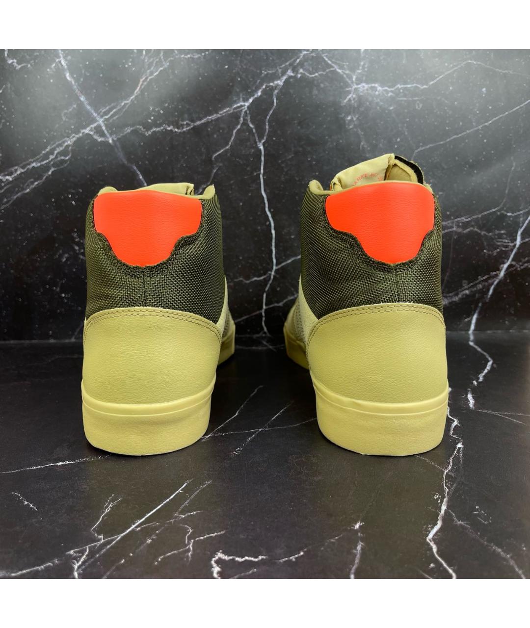 ADIDAS Горчичные замшевые высокие кроссовки / кеды, фото 4