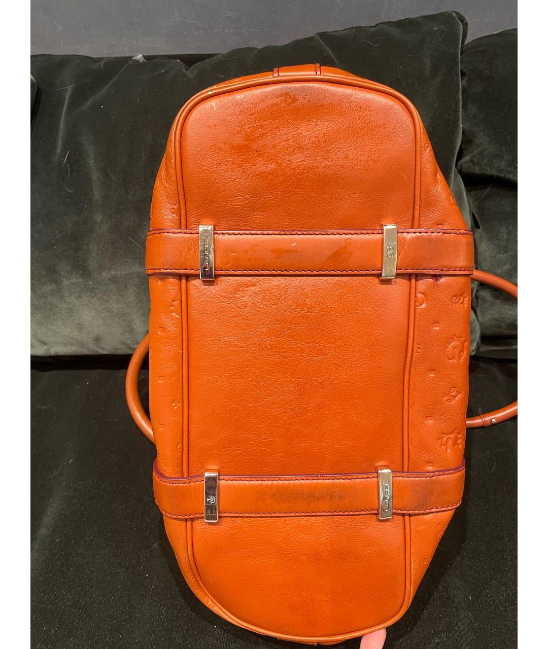 LANCEL Оранжевая кожаная сумка тоут, фото 2