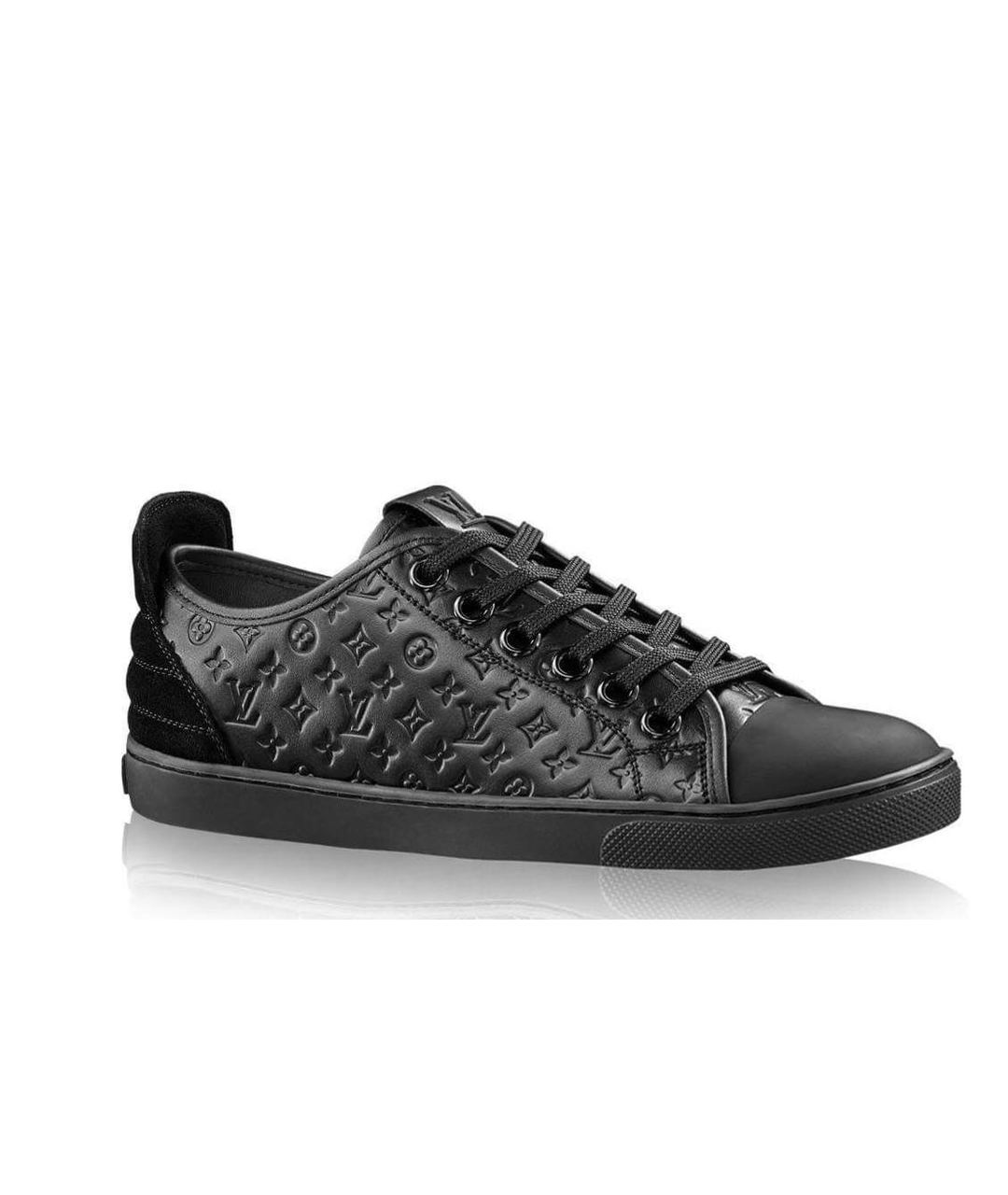 LOUIS VUITTON PRE-OWNED Черные кожаные кроссовки, фото 1