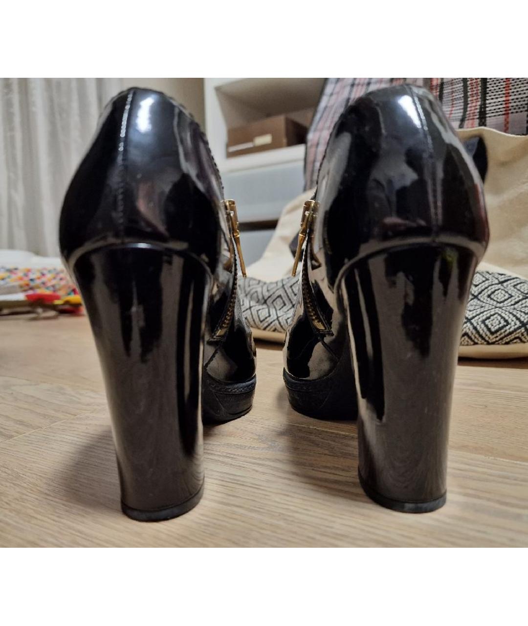 PRADA Черные ботильоны из лакированной кожи, фото 4