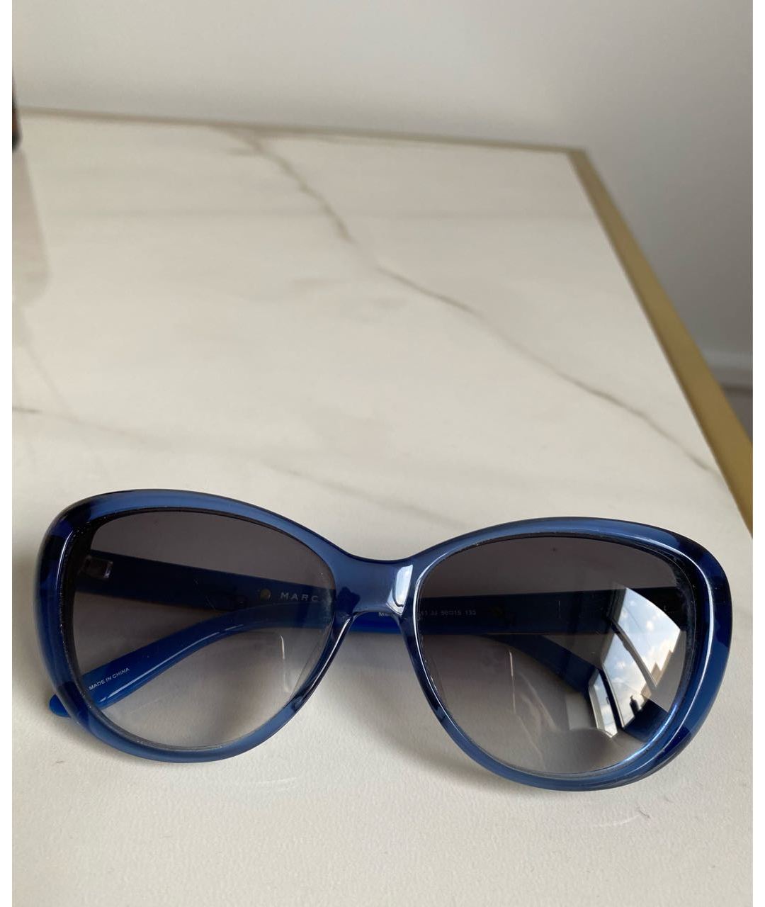 MARC JACOBS Синие пластиковые солнцезащитные очки, фото 7