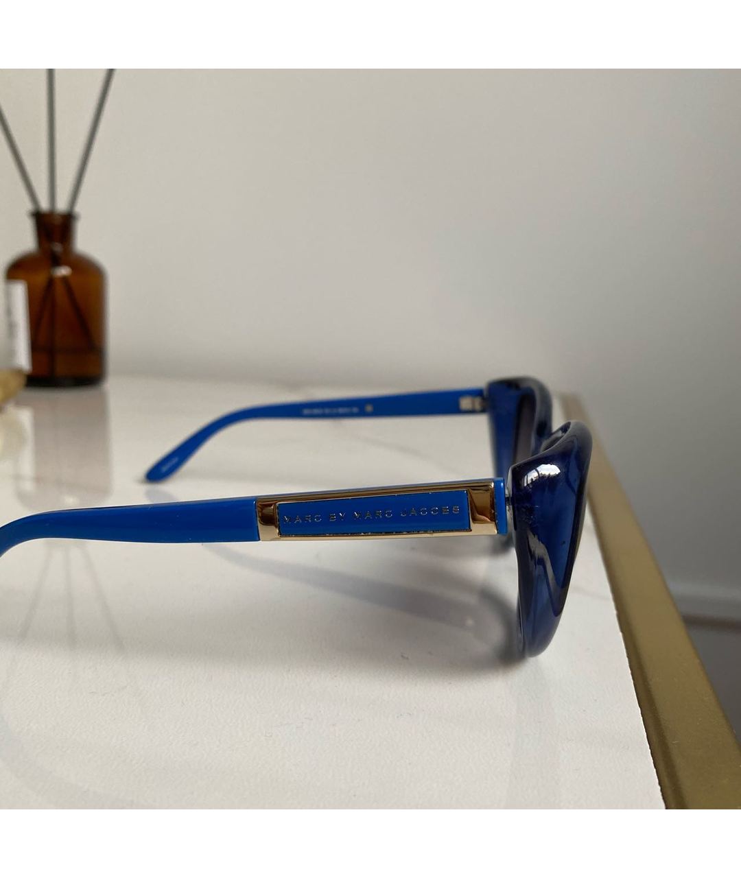MARC JACOBS Синие пластиковые солнцезащитные очки, фото 6