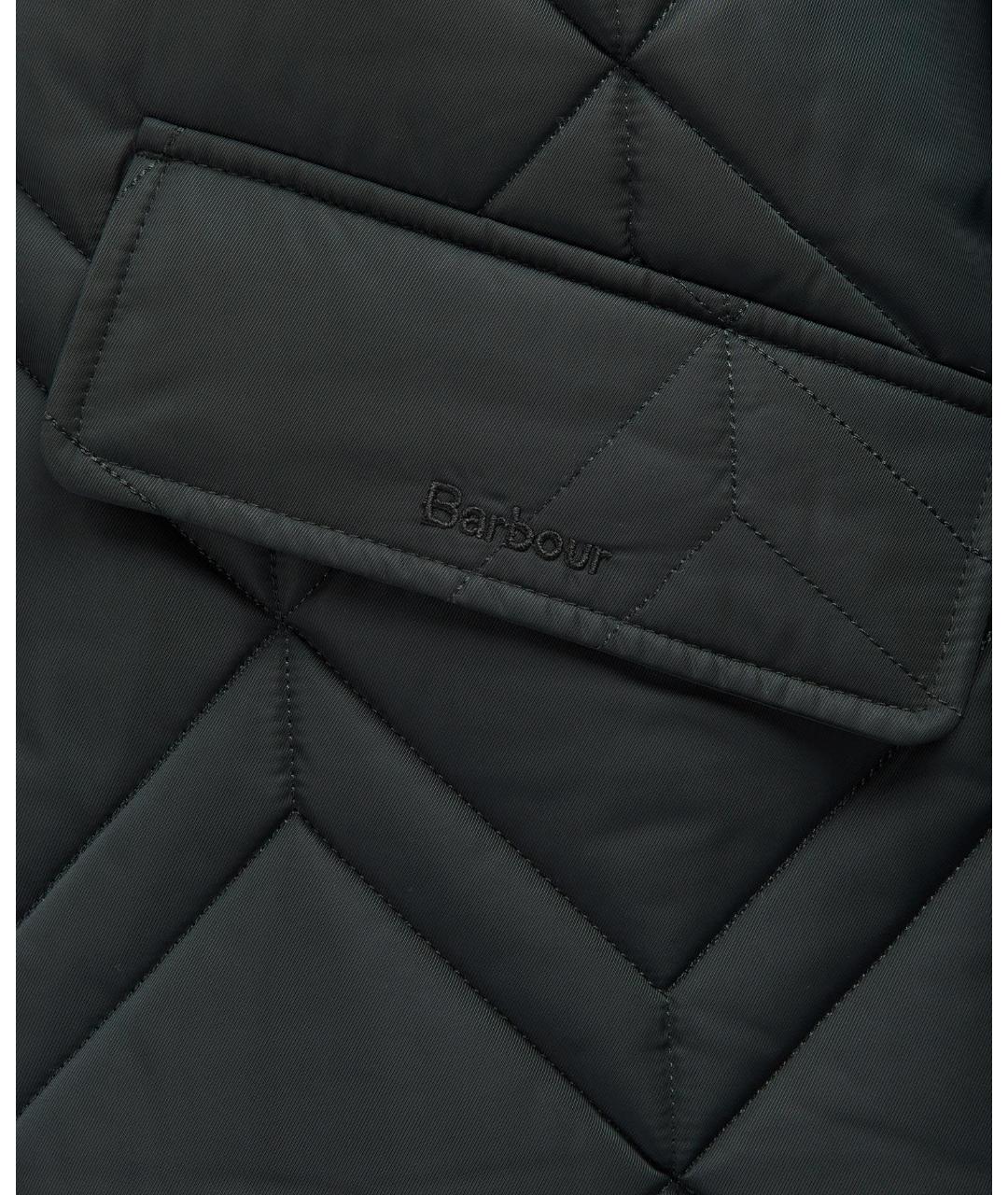 BARBOUR Черная полиэстеровая куртка, фото 4