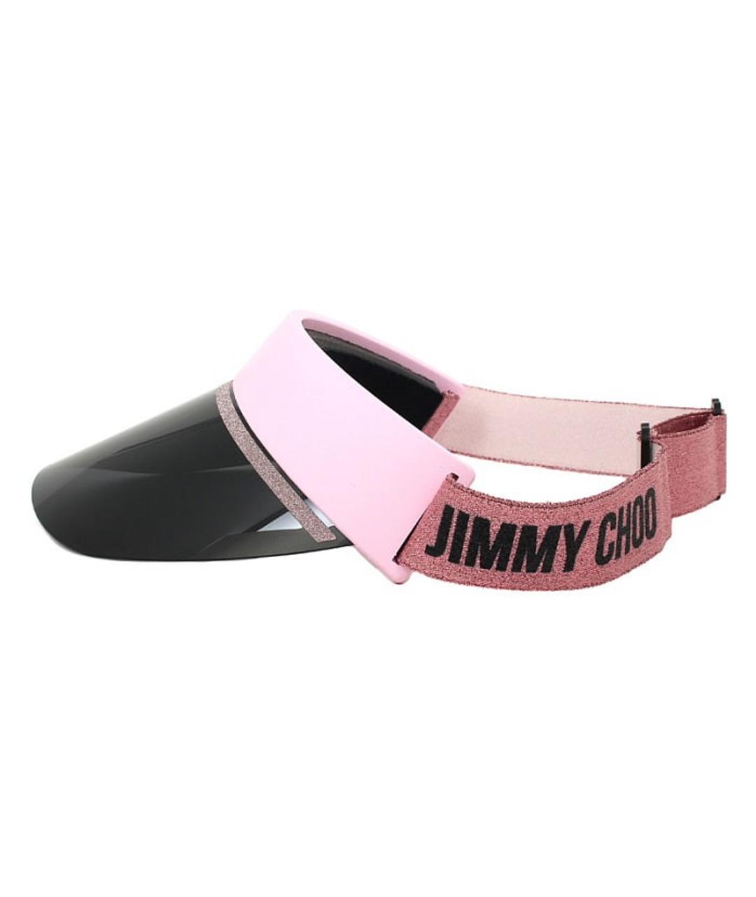 JIMMY CHOO Розовые пластиковые солнцезащитные очки, фото 1