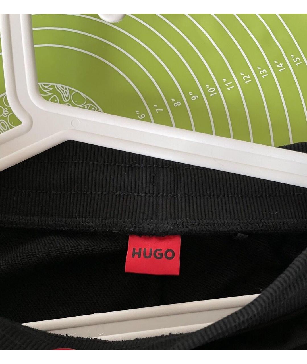 HUGO BOSS Черные хлопковые спортивные брюки и шорты, фото 7