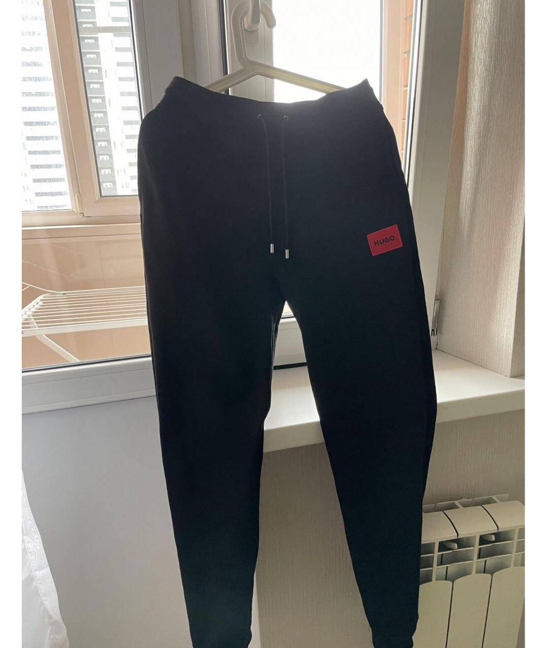 HUGO BOSS Черные хлопковые спортивные брюки и шорты, фото 2