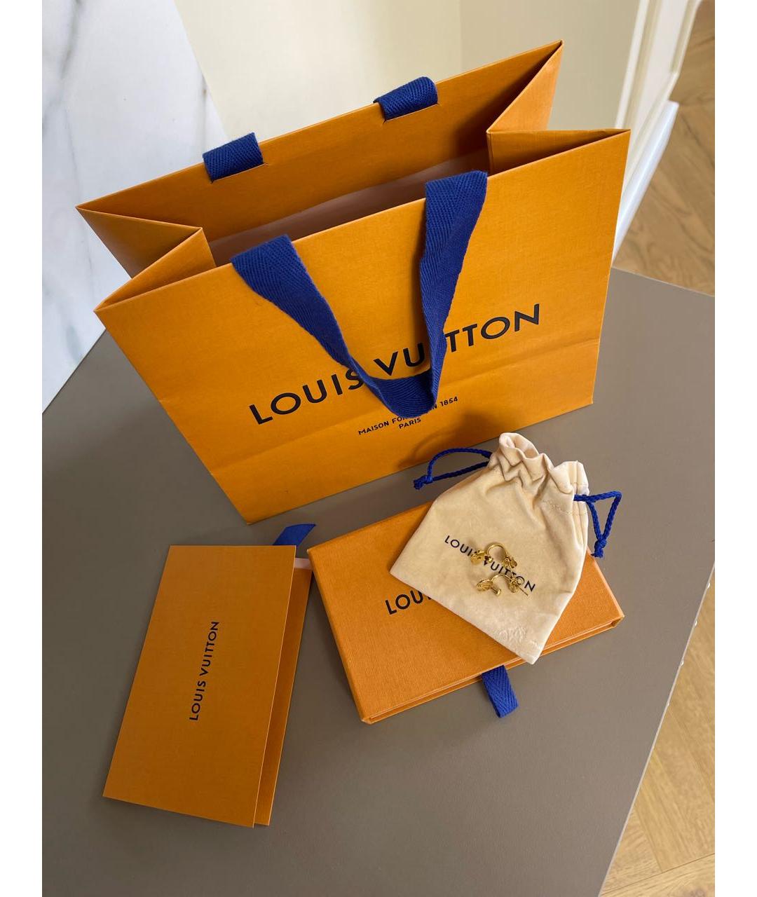 LOUIS VUITTON PRE-OWNED Золотые металлические серьги, фото 2