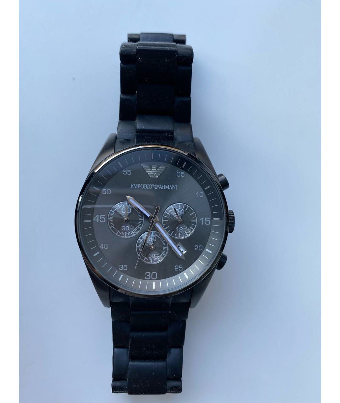 EMPORIO ARMANI Черные стальные часы, фото 6