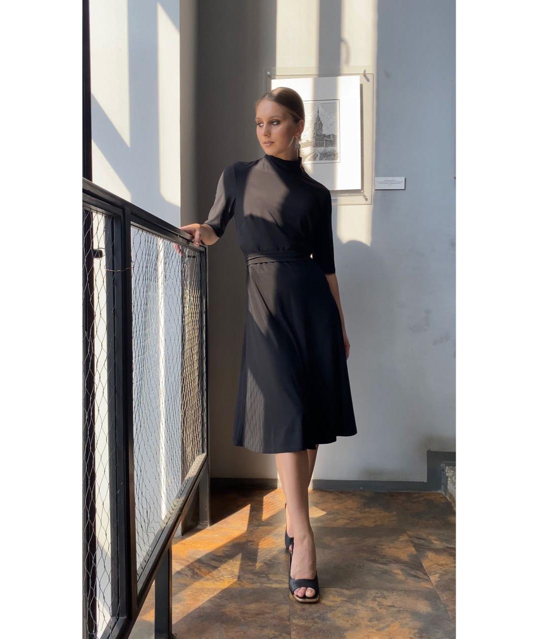 RALPH LAUREN Черное повседневное платье, фото 3