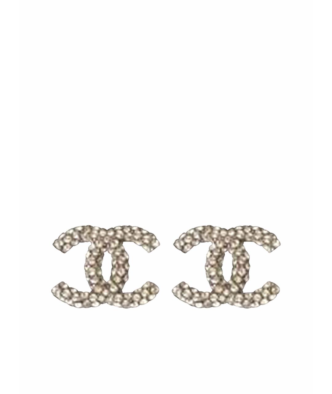 CHANEL Серебряные серьги, фото 1