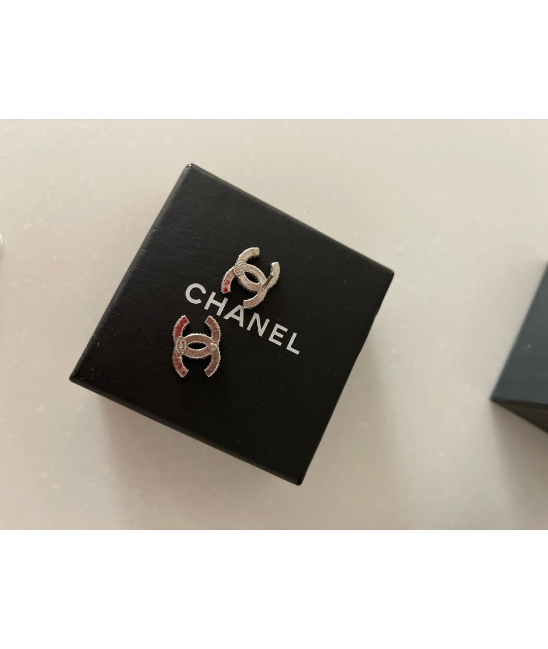 CHANEL Серебряные серьги, фото 2