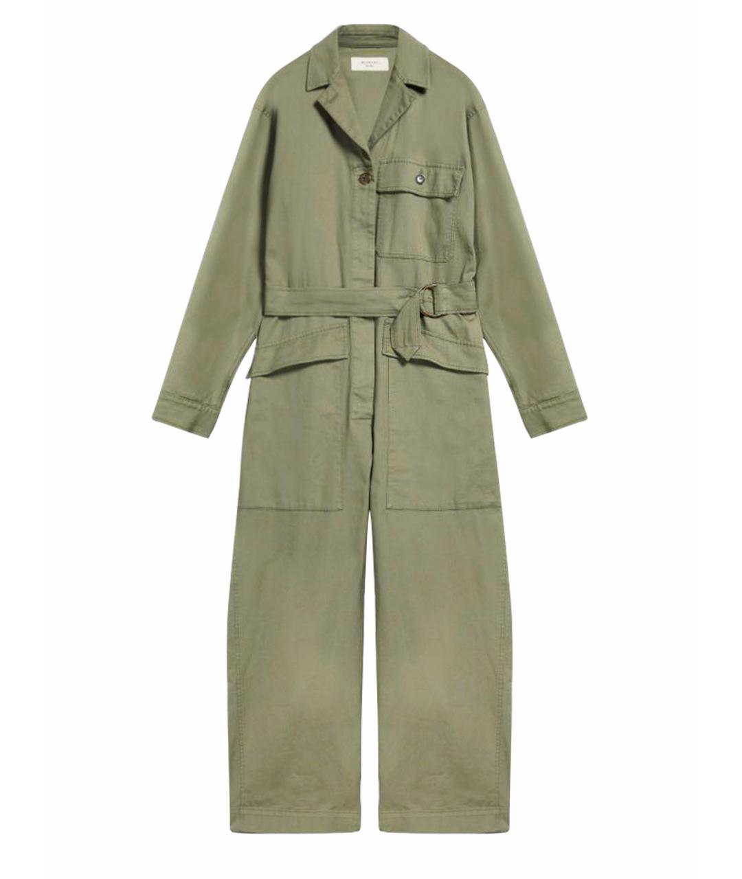 WEEKEND MAX MARA Хаки хлопковый комбинезон, фото 1