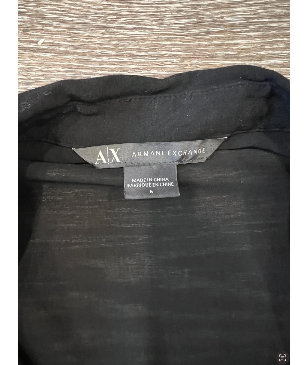 ARMANI EXCHANGE Черное повседневное платье, фото 3