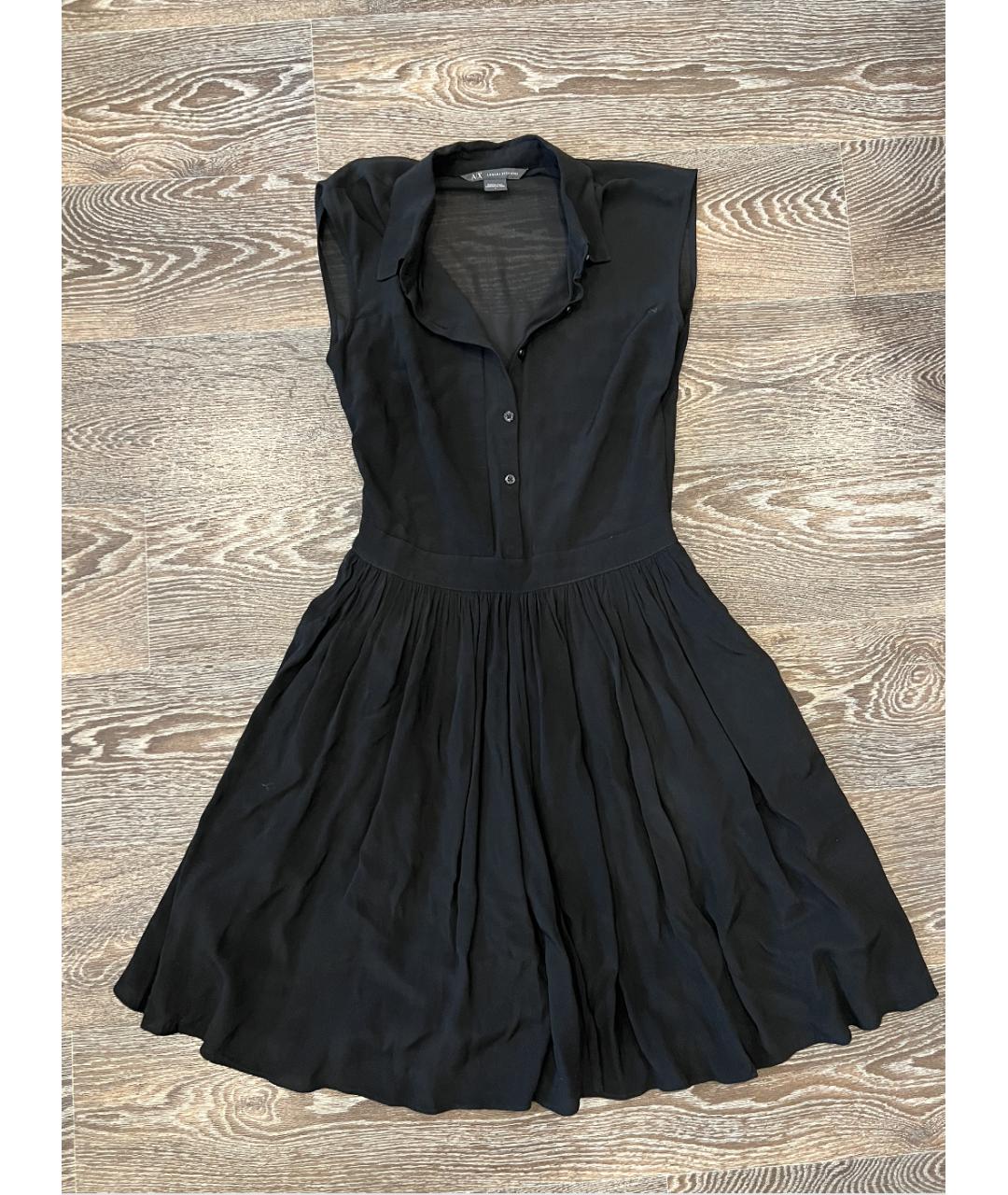 ARMANI EXCHANGE Черное повседневное платье, фото 4