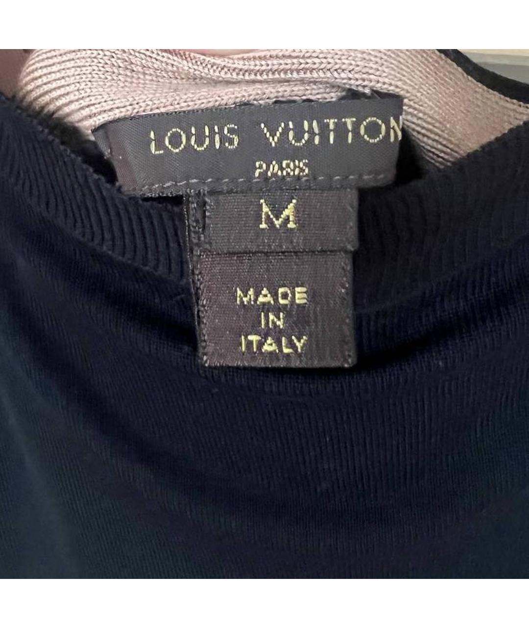 LOUIS VUITTON Черное хлопковое повседневное платье, фото 5
