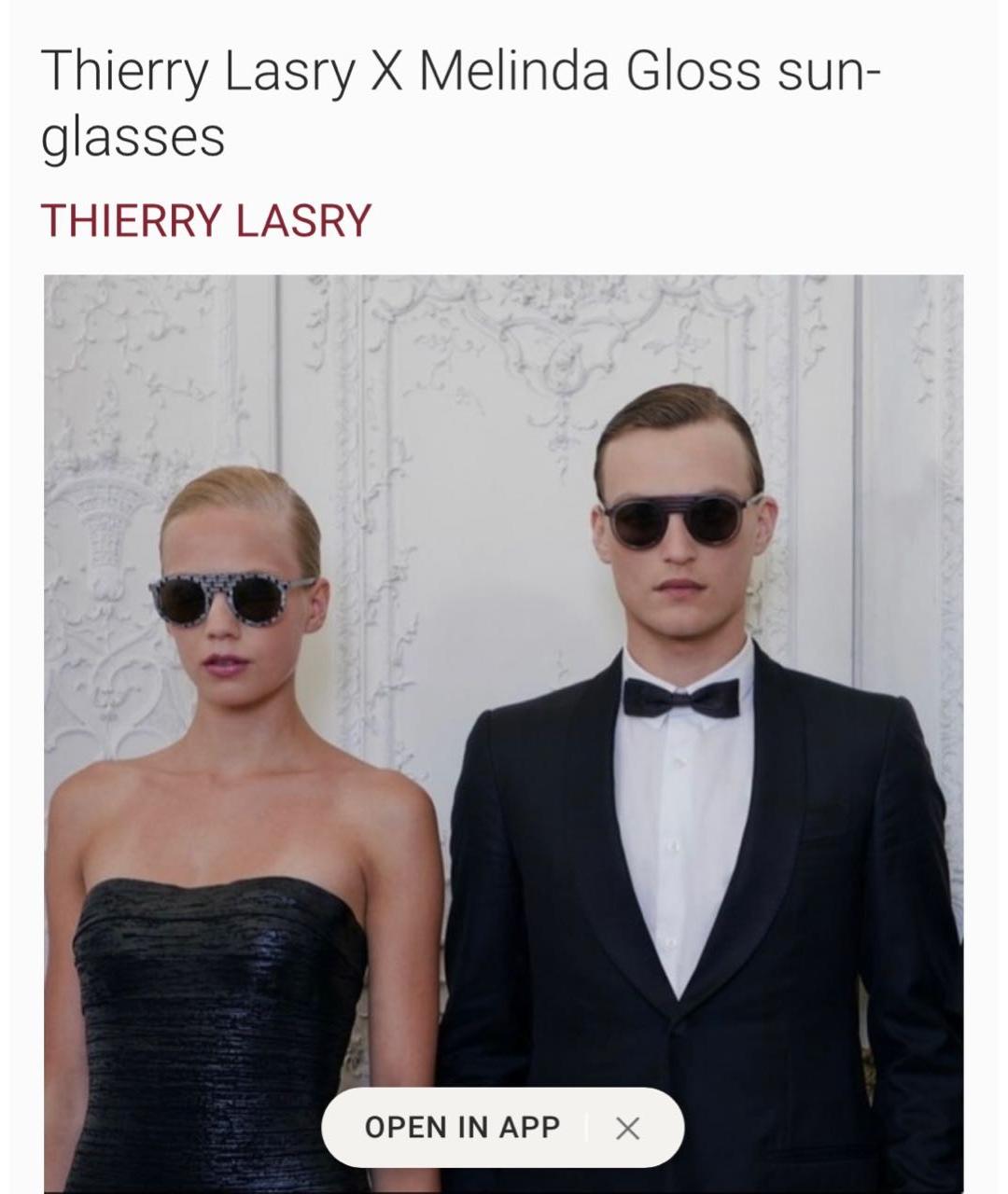 THIERRY LASRY Синие пластиковые солнцезащитные очки, фото 4