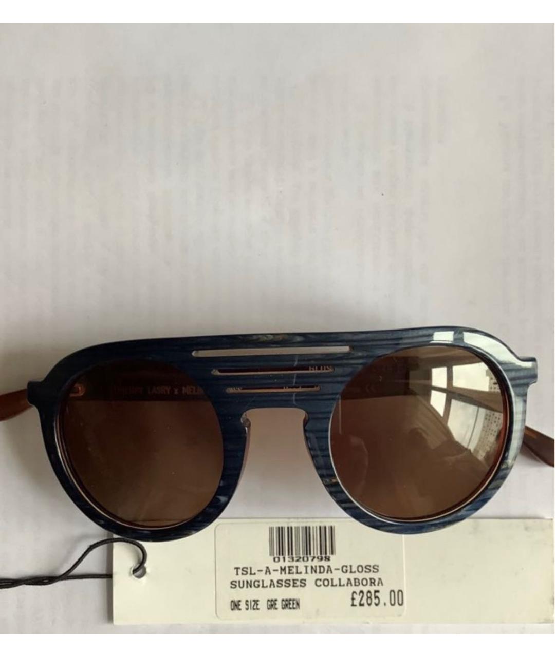 THIERRY LASRY Синие пластиковые солнцезащитные очки, фото 2
