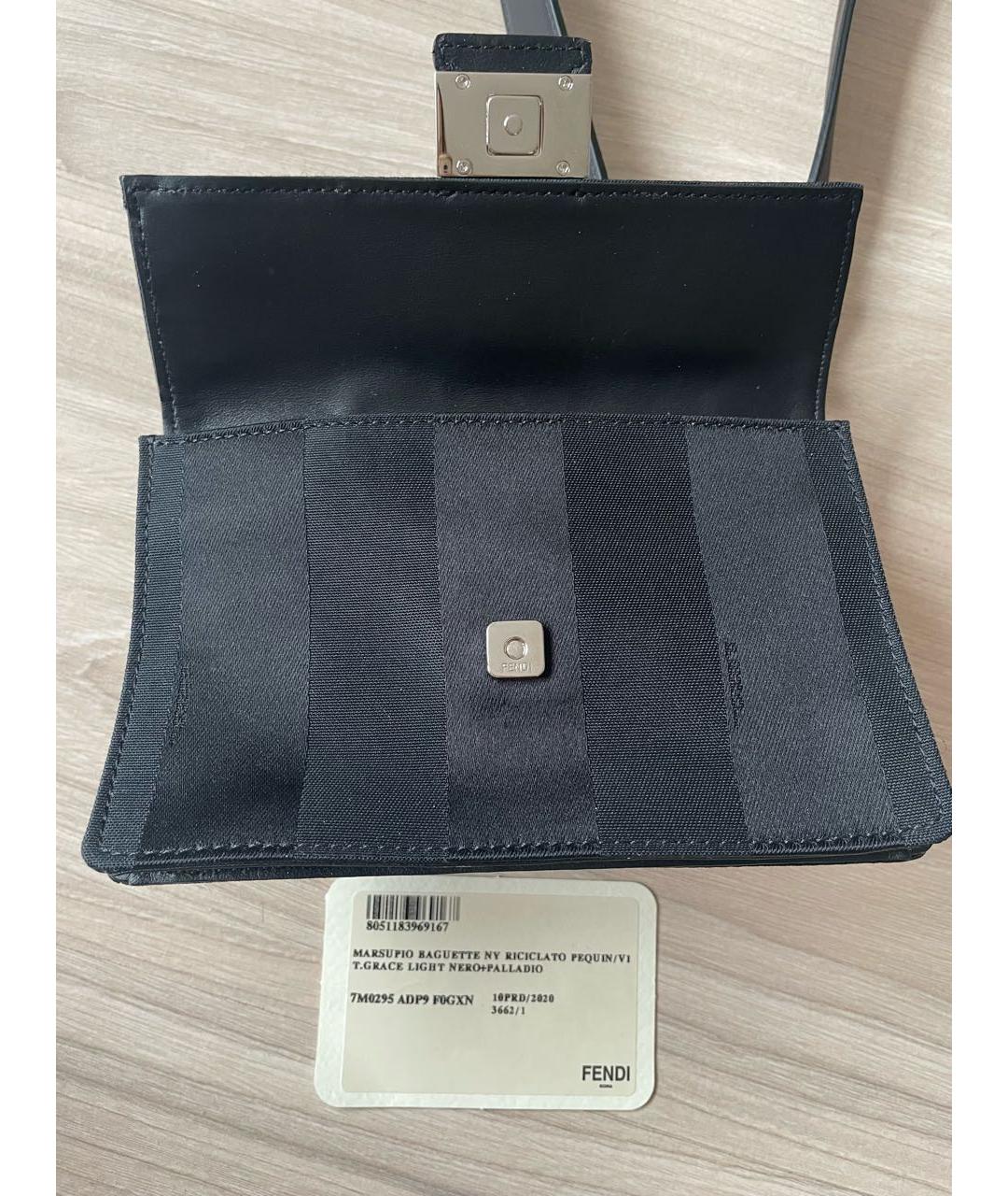FENDI Черная сумка через плечо, фото 5