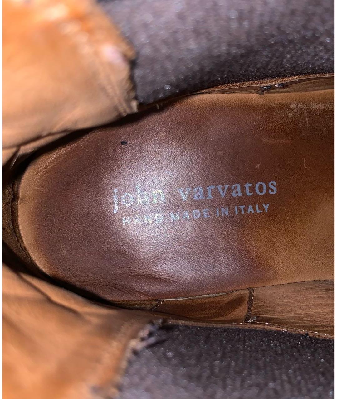 JOHN VARVATOS Серые высокие ботинки, фото 5